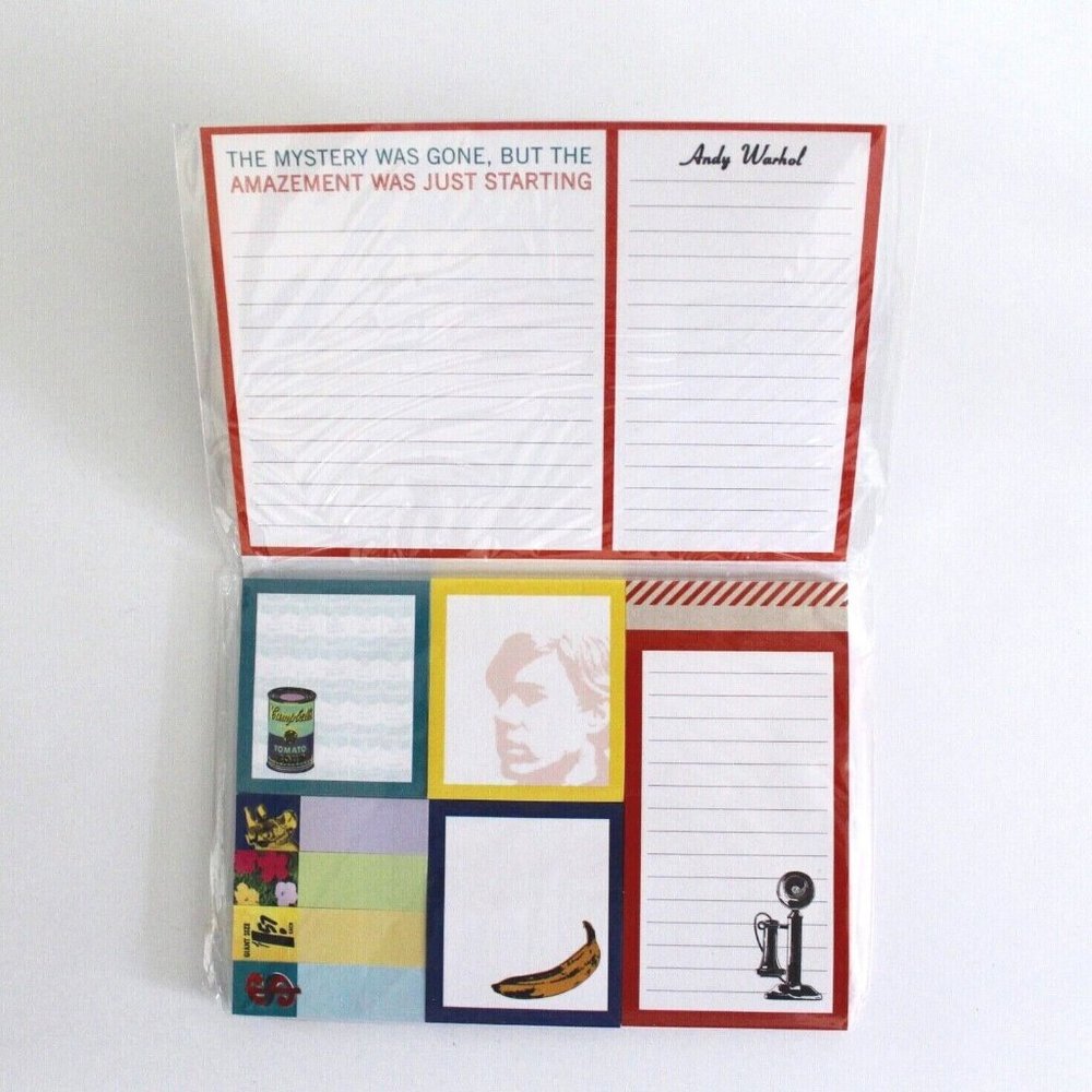 Andy Warhol Sticky Notes 480 Decorated Stickies In Assorted Sizes